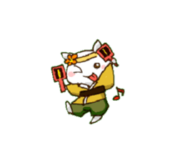 "Daily life of the YOSAKOI cat" sticker #4416889