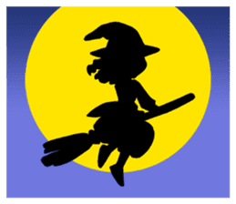 Little witch of black "MILLIE" sticker #4417116