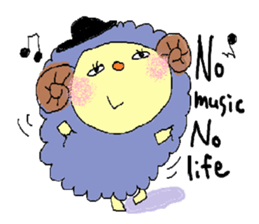 Merry, The Sheep sticker #4417345