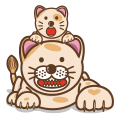 dopey "lion cat".