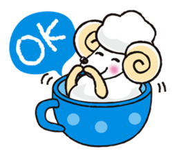 teacup sheep sticker #4417676