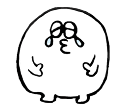 fluffy bugs sticker #4418279