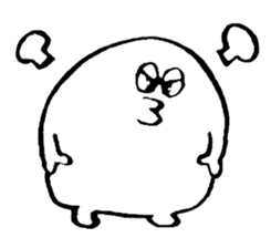 fluffy bugs sticker #4418280