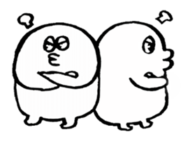 fluffy bugs sticker #4418281