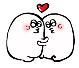 fluffy bugs sticker #4418304