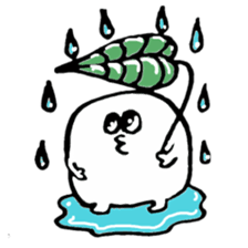 fluffy bugs sticker #4418306