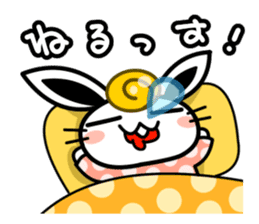 Cute Rabbit wearing the School uniform sticker #4418781