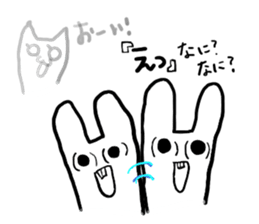 Communication obstacle  Rabbit sticker #4419394