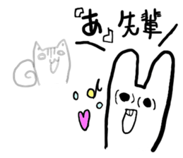 Communication obstacle  Rabbit sticker #4419400