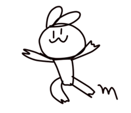 Fascinating rabbit sticker #4419471