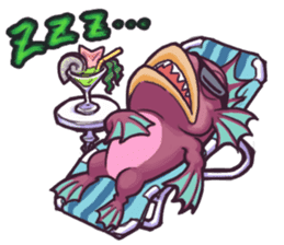 World Comical Monsters English sticker #4419600