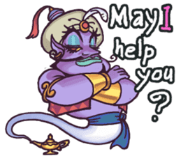 World Comical Monsters English sticker #4419607