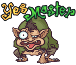 World Comical Monsters English sticker #4419608