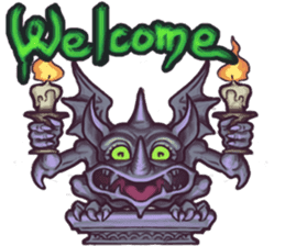 World Comical Monsters English sticker #4419615