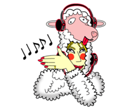 Honny who put on a whole wear of sheep. sticker #4420912