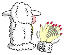 Honny who put on a whole wear of sheep. sticker #4420924