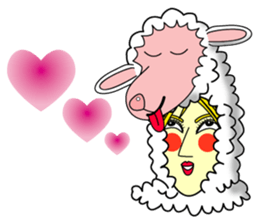 Honny who put on a whole wear of sheep. sticker #4420929