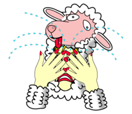 Honny who put on a whole wear of sheep. sticker #4420938