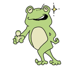 The frog. sticker #4422032