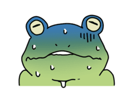 The frog. sticker #4422033