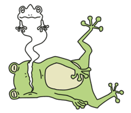 The frog. sticker #4422035
