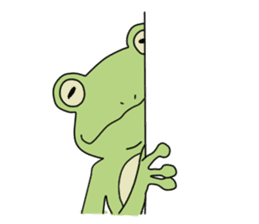 The frog. sticker #4422037