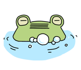 The frog. sticker #4422040