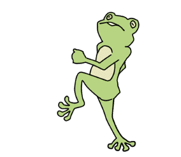 The frog. sticker #4422041