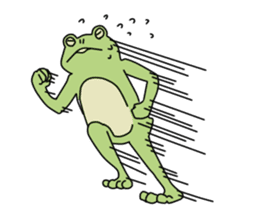 The frog. sticker #4422042