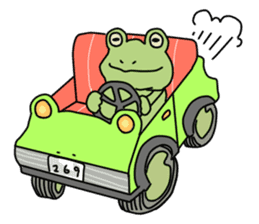 The frog. sticker #4422049