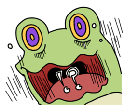 The frog. sticker #4422056
