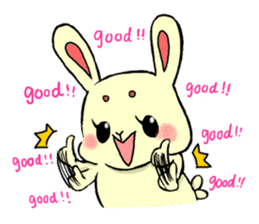 high tension rabbit PYONKO 2 English ver sticker #4422966