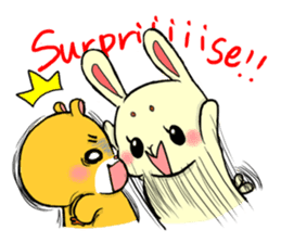 high tension rabbit PYONKO 2 English ver sticker #4422985