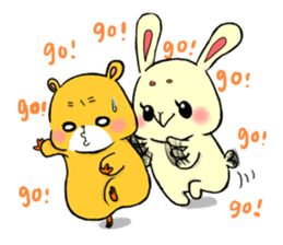 high tension rabbit PYONKO 2 English ver sticker #4422991