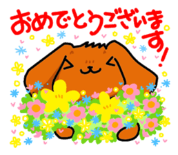 Pretty dog of the ruby. sticker #4423234