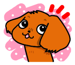 Pretty dog of the ruby. sticker #4423259