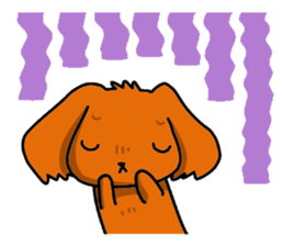 Pretty dog of the ruby. sticker #4423266