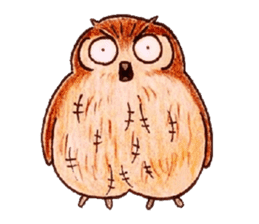 Daily small owl sticker #4423912