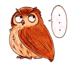 Daily small owl sticker #4423914