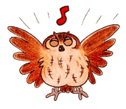 Daily small owl sticker #4423916