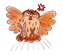 Daily small owl sticker #4423923