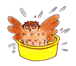 Daily small owl sticker #4423924