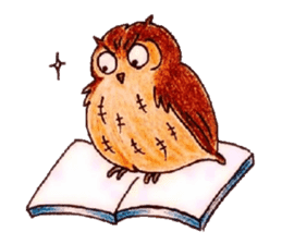 Daily small owl sticker #4423926