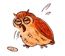 Daily small owl sticker #4423930