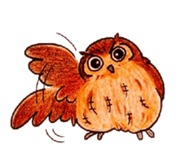 Daily small owl sticker #4423931