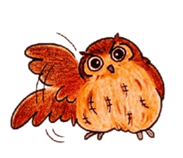 Daily small owl sticker #4423931