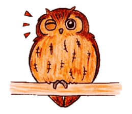 Daily small owl sticker #4423932