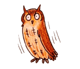 Daily small owl sticker #4423937