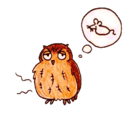 Daily small owl sticker #4423938