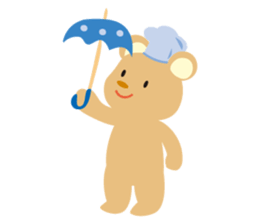 Cute bear and mouse sticker #4424202